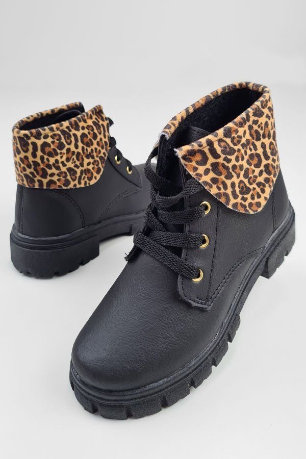 Animal Print Bota De Oncinha Infantil Bota Coturno Botas Onca Bota