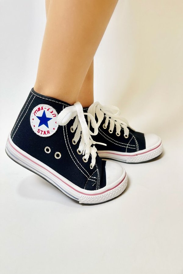 Tênis Cano Longo All Star Infantil Cano Alto Branco Cano Longo All