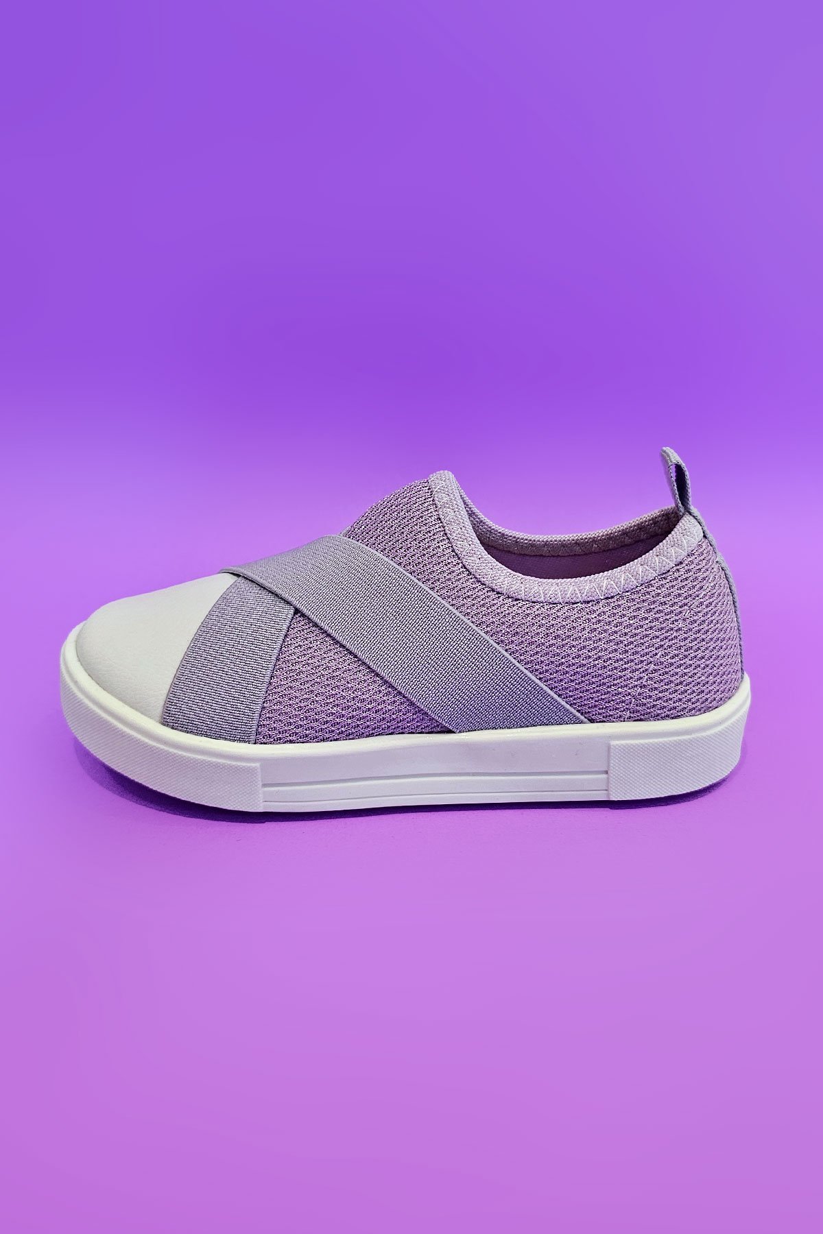 Tenis Infantil Lilas Calce Facil Elastico Viki | Mmoda